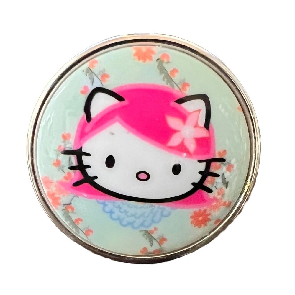 Tarina Tarantino Pink Hello Kitty Floral Ring